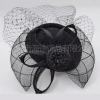 Amazon's new black feather headwear, bride's hair accessory, tulle top hat, Jockey club tulle hat, hair accessory and hair clip Item Picture